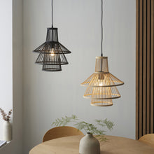 Load image into Gallery viewer, Serenity Bamboo Pendant Light in Natural