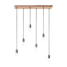 Load image into Gallery viewer, Payton 6 Pendant Ceiling Light in Steel