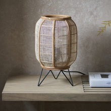 Load image into Gallery viewer, Celia Linen Table Lamp in Soft Beige