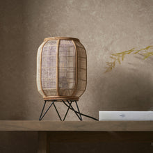 Load image into Gallery viewer, Celia Linen Table Lamp in Soft Beige