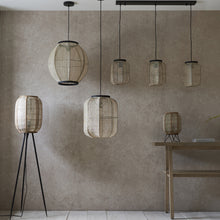 Load image into Gallery viewer, Celia Linen Pendant Light in Soft Beige