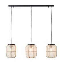 Load image into Gallery viewer, Celia Linen 3 Pendant Light in Soft Beige