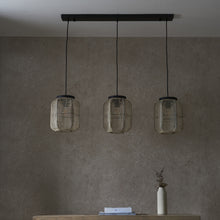 Load image into Gallery viewer, Celia Linen 3 Pendant Light in Soft Beige