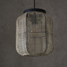 Load image into Gallery viewer, Celia Linen 3 Pendant Light in Soft Beige