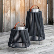 Load image into Gallery viewer, Jules Outdoor Solar Lantern in Black