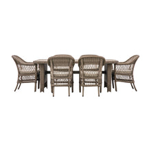 Load image into Gallery viewer, Capri Outdoor Rattan 6-Seater Dining Set in Natural