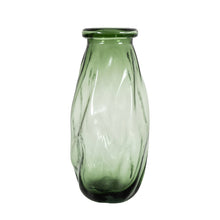 Load image into Gallery viewer, Frances Glass Vase in Forest Green