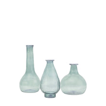 Load image into Gallery viewer, Serena Set of 3 Glass Vases in Blue