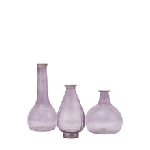 Load image into Gallery viewer, Serena Set of 3 Glass Vases in Grey