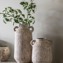 Load image into Gallery viewer, Tassa Ceramic Double Handle Vase in Cream