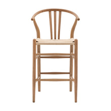 Load image into Gallery viewer, Sachi Wooden Set of 2 Bar Stools in Natural