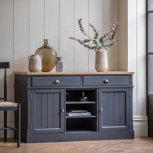Load image into Gallery viewer, Nala 2 Door 2 Drawer Wooden Sideboard in Deep Navy