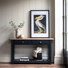 Load image into Gallery viewer, Nala 2 Drawer Wooden Console in Deep Navy