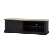 Load image into Gallery viewer, Nala Wooden Media Unit in Deep Navy