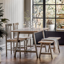 Load image into Gallery viewer, Nala Wooden Trestle Table in Neutral