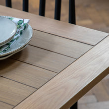 Load image into Gallery viewer, Nala Wooden Trestle Table in Deep Navy