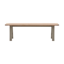 Load image into Gallery viewer, Nala Wooden Trestle Dining Bench in Neutral