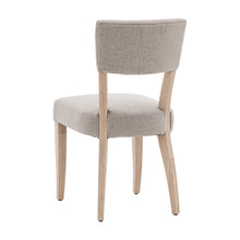 Load image into Gallery viewer, Nala Set of 2 Wooden Upholstered Dining Chairs in Cream