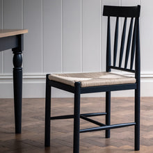 Load image into Gallery viewer, Nala Set of 2 Wooden Dining Chairs in Deep Navy