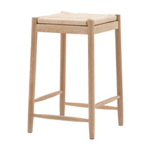 Load image into Gallery viewer, Nala Wooden Rope Stool in Natural