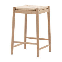 Load image into Gallery viewer, Nala Wooden Rope Stool in Natural