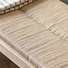 Load image into Gallery viewer, Nala Solid Oak Rope Dining Bench in Natural