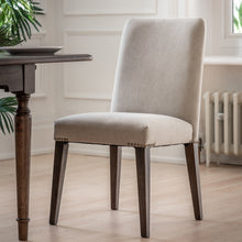 Load image into Gallery viewer, Leilani Set of 2 Linen Dining Chairs in Neutral