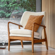 Load image into Gallery viewer, Ffion Boucle Armchair in Cream