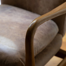 Load image into Gallery viewer, Ffion Leather Armchair in Brown