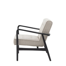 Load image into Gallery viewer, Edie Solid Oak Armchair in Black