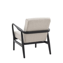 Load image into Gallery viewer, Edie Solid Oak Armchair in Black