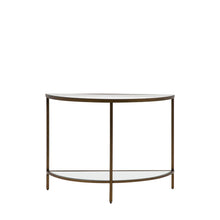 Load image into Gallery viewer, Enya Glass Console Table in Bronze