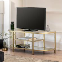 Load image into Gallery viewer, Enya Glass Media Unit in Champagne Gold