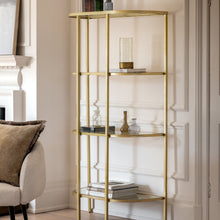 Load image into Gallery viewer, Enya Glass Display Unit in Champagne Gold