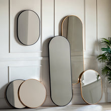 Load image into Gallery viewer, Colleen Oval Mirror in Gold