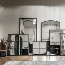 Load image into Gallery viewer, Alba Square Mirror in Black Metal