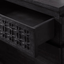 Load image into Gallery viewer, Hayleigh Wood Veneer Bedside Table in Black