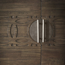 Load image into Gallery viewer, Hayleigh Tall Mango Wood Drinks Cabinet in Dark Brown