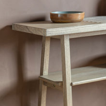 Load image into Gallery viewer, Indiyah Wooden Console Table in Natural