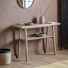 Load image into Gallery viewer, Indiyah Wooden Console Table in Natural