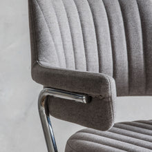 Load image into Gallery viewer, Leia Fabric Swivel Office Chair in Light Grey