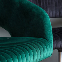 Load image into Gallery viewer, Leia Velvet Swivel Office Chair in Green