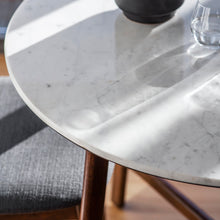 Load image into Gallery viewer, Linnea Round Marble Coffee Table in Dark Brown