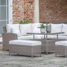 Load image into Gallery viewer, Valencia Outdoor Sofa Dining Set with Square Rising Table in Natural