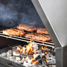 Load image into Gallery viewer, Ivyline Outdoor Henley Fireplace Black with Grill Iron