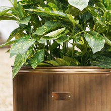 Load image into Gallery viewer, Ivyline Outdoor Hampton Rectangular Copper Metal Planter