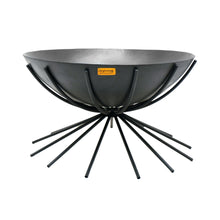 Load image into Gallery viewer, Ivyline Outdoor Metal Dakota Fire Pit in Black