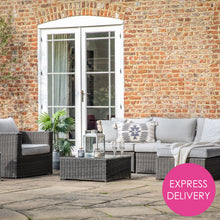Load image into Gallery viewer, Valencia Outdoor Chaise Sofa and Armchair Set in Grey