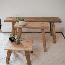 Load image into Gallery viewer, Recycled Teak Wooden Bench in Natural