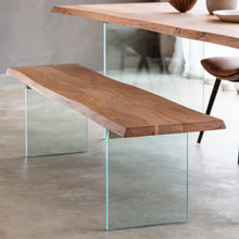 Load image into Gallery viewer, Stephanie Acacia Wood Dining Bench in Natural